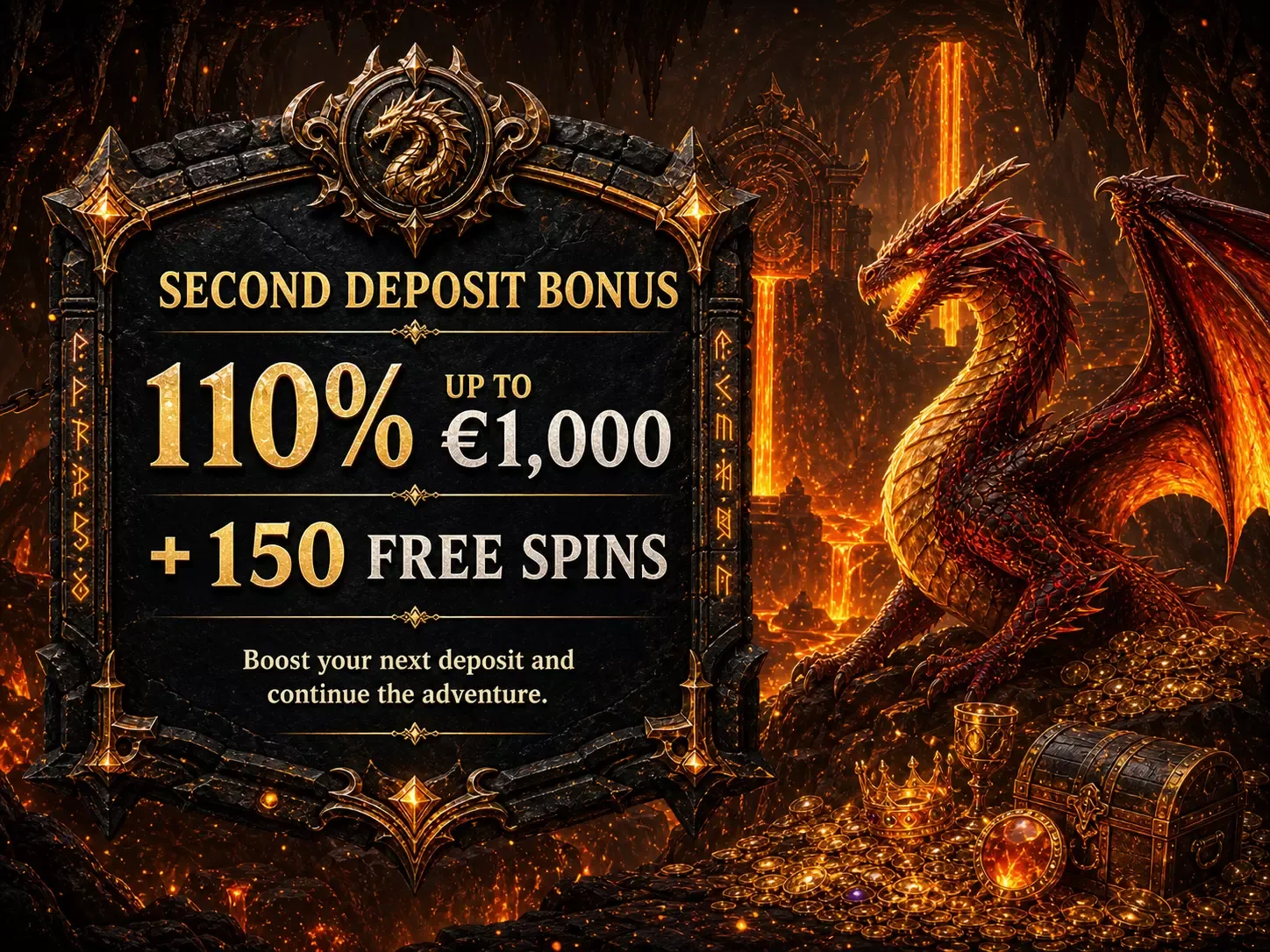 Dragon Slots second deposit bonus
